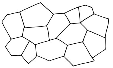 Taş döşeme dokusu, duvar. Çizim biçiminde doğrusal çizim