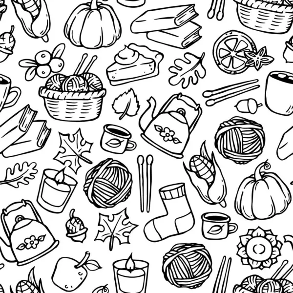 Kusursuz desen, sıcak sonbaharın renkli kitabı. karalama yazdırma