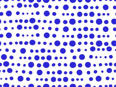 Vektör soyut nokta deseni. Bir satırda mavi noktalar.