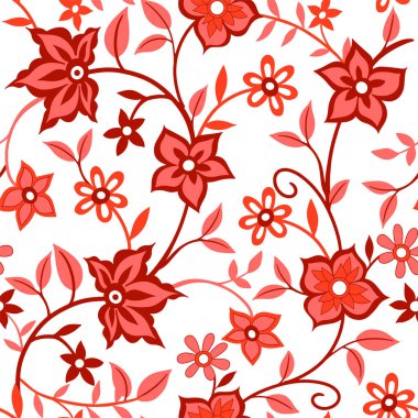 Kırmızı çiçekli, halk tarzında kusursuz bir şekil. Zengin dekore edilmiş süs..