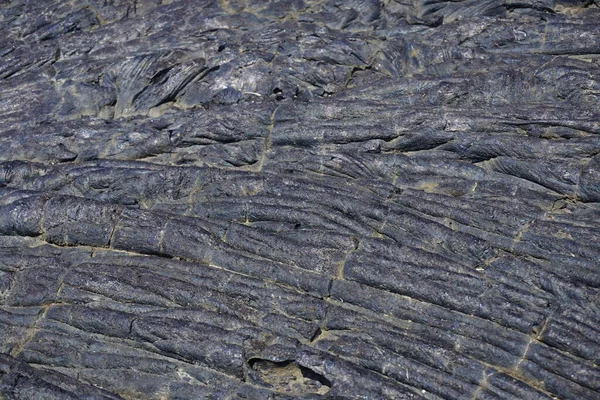 Detail Lava Surface Dark Colored Structure Lava Flow — Stock Photo, Image
