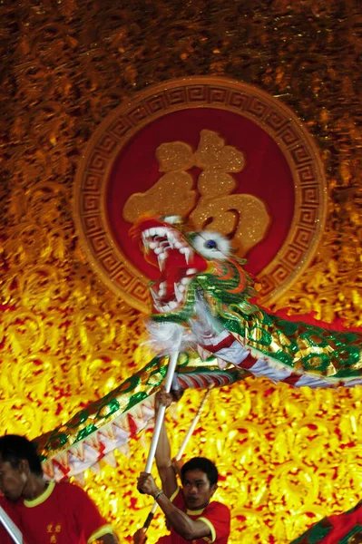 Grupo Comunidad China Celebró Año Nuevo Chino Empire Palace Surabaya — Foto de Stock