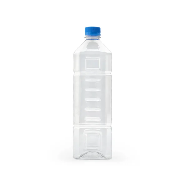 Mockup Pet Plastic Clean Disposable Bottle Mock Template Isolated White Royalty Free Εικόνες Αρχείου