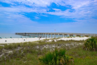 Panama City Beach Florida 'daki Bay County Rıhtımı