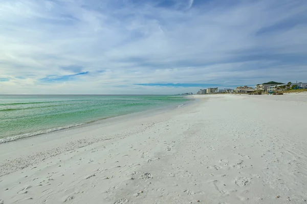 Serene shores and emerald waters paint a picturesque canvas of tranquility in Panama City Beach.