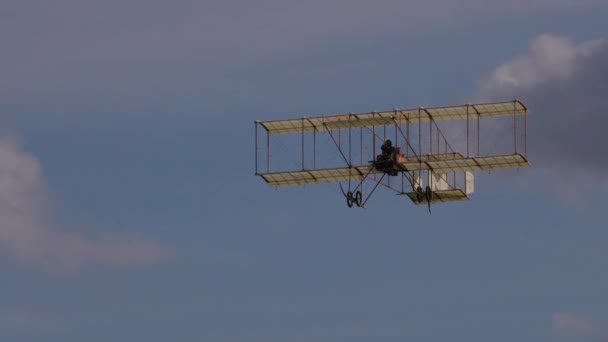 Old Warden Inggris Oktober 2022 Sebuah Pesawat Vintage Unik Replika — Stok Video