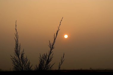 Dağlarda güzel bir gün batımı