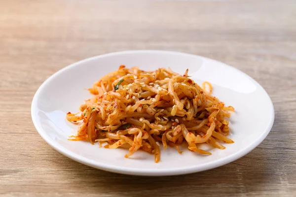 stock image Spicy mung bean sprouts salad (Kongnamul Muchim), Korean food side dish