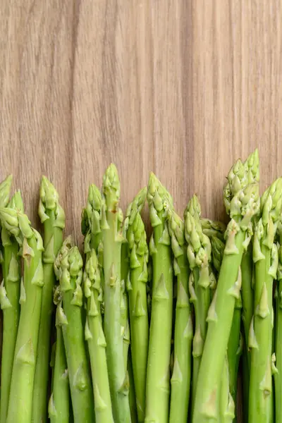 Asparagus Organik Sayuran Hijau Musim Semi Bahan Makanan Sehat Stok Lukisan  