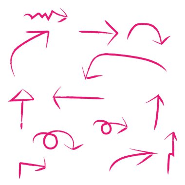 Çeşitli klip sanat daire işaretlerinden oluşan bir koleksiyon