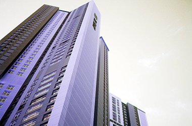 AB Modern Avrupa apartman kompleksi. Ve açık hava tesisleri. Karışık ortam.