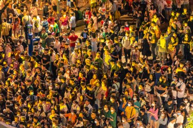 Ho Chi Minh City, Vietnam - 02 Sep, 2022: Vibrant and crowded scene on Nguyen Hue walking street during Lunar New Year and National Day at downtown of Ho Chi Minh City, Vietnam