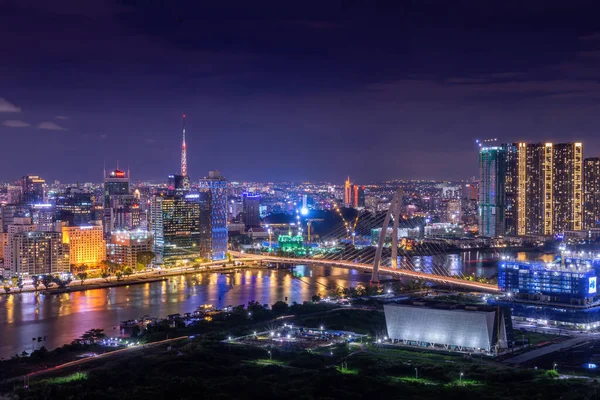 Chi Minh City Vietnam Sep 2022 Aerial View Bitexco Tower — Photo