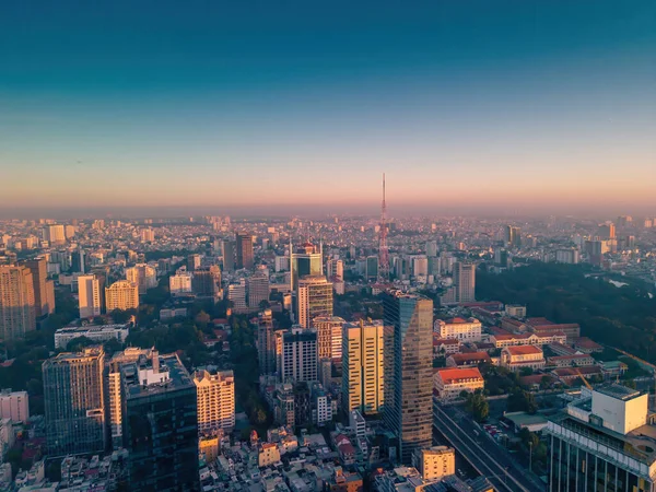 Chi Minh City Vietnam Aug 2022 Aerial Panoramic Cityscape View — Photo