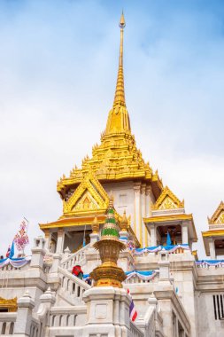 Bangkok, Thailand - 15 Aug 2022: Wat Traimitr Temple or Wat Traimit Withayaram Worawihan Temple and also known as The Temple of the Golden Buddha largest in the world , Bangkok,Thailand
