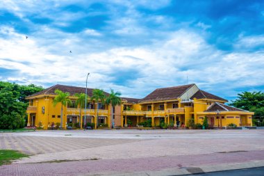 Hoi An city, Vietnam - 11 August 2022: view of Hoi An ancient town, UNESCO world heritage, at Quang Nam province. Vietnam. Hoi An is one of the most popular destinations in Vietnam