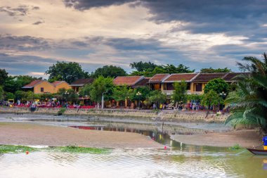 Hoi An city, Vietnam - 11 August 2022: view of Hoi An ancient town, UNESCO world heritage, at Quang Nam province. Vietnam. Hoi An is one of the most popular destinations in Vietnam