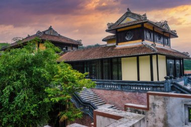 Views around the main entrance to Ba Na Hills in Da Nang, Vietnam. Travel concept.