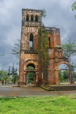 An ancient church at La Vang Holy Sanctuary, It is the site of the Minor Basilica of Our Lady of La Vang, Quang Tri, Vietnam. Travel concept