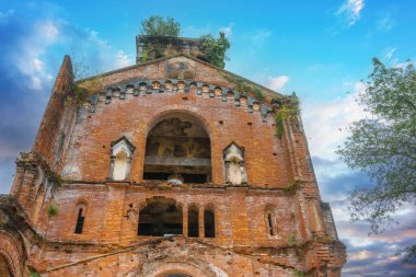 An ancient church at La Vang Holy Sanctuary, It is the site of the Minor Basilica of Our Lady of La Vang, Quang Tri, Vietnam. Travel concept