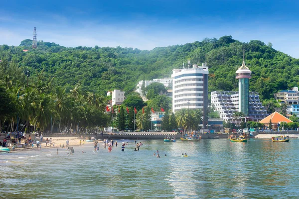 Vung Tau Vietnam July 2022 People Having Rest Beach Vungtau — Foto Stock