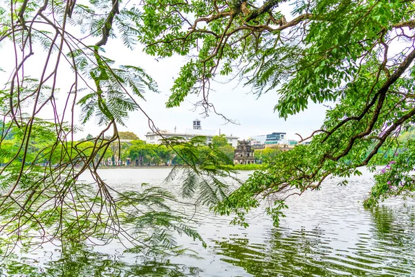 Hoan Kiem Lake Guom Sword Λίμνη Στο Κέντρο Του Ανόι — Φωτογραφία Αρχείου