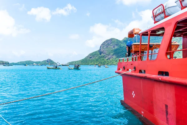Île Con Dao Vietnam Mai 2023 Vue Sur Croisière Catamaran — Photo