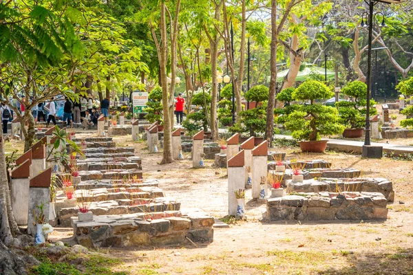 Con Dao Island Vietnam Abril 2023 Vista Del Cementerio Hang —  Fotos de Stock