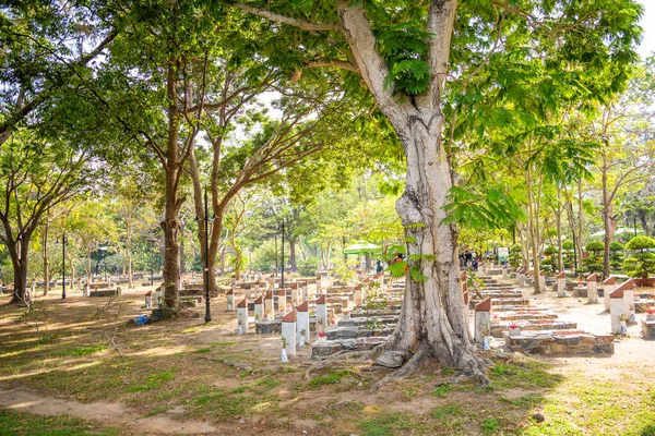 stock image Con Dao island, Vietnam - 30 April 2023: View of Hang Duong Cemetery. Where have Vo Thi Sau grave, rebels and prisoners who died at the prisons on Con Dao Island, Vietnam