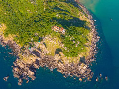 Dai Lanh Deniz Feneri Havalimanı, Phu Yen bölgesi. Burası anakarada güneş alan ilk yer olarak kabul edilir. Seyahat ve manzara konsepti