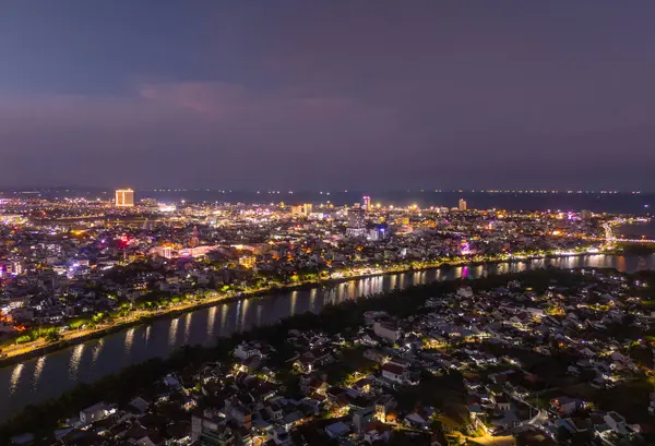 stock image View of Tuy Hoa city, Phu Yen province, Vietnam. This is a new place that attracts tourists and locals. Travel and landscape concept