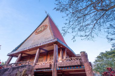 Pleiku şehrindeki Pleichuet ya da Pleichuet kilisesi, Gia Lai, Vietnam. Seyahat ve manzara konsepti.