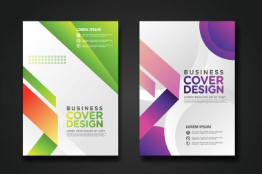 Business cover design template for Leaflet advertising, poster, magazine and other business. vector illustration artwork A4 size. clipart