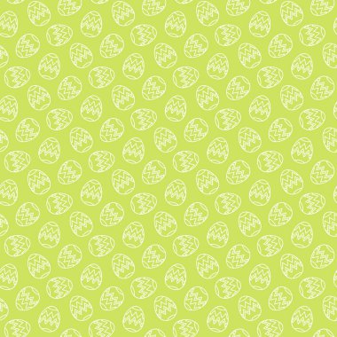 Kusursuz paskalya yumurtası deseni ve arka plan vektör çizimi