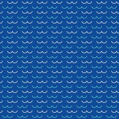 Kusursuz dalga deseni ve arkaplan vektör çizimi