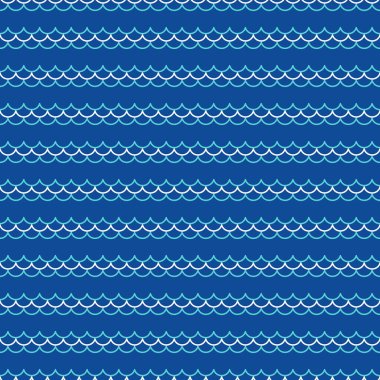 seamless wave pattern and background vector illustration