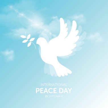 21 september international world peace day concept design vector illustration