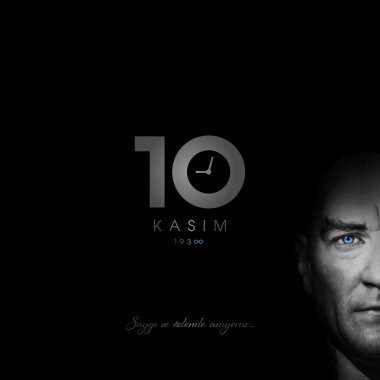 10 kasim vektör çizim. (10 Kasım, Mustafa Kemal Atatürk ölüm günü yıldönümü.)