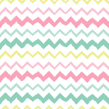 Kusursuz zigzag, simge deseni ve arkaplan vektör çizimi