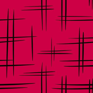 2023 model eflatun renkli el çizimi soyut geometrik arkaplan. Siyah çizgili çizgili kırmızı mor, kumaş kaplama kağıdı için minimalist moda tasarımı, şık.