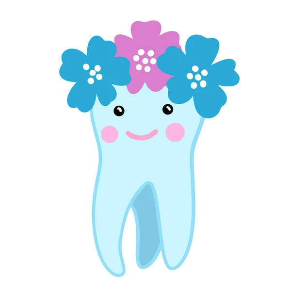 Ручной Рисунок Симпатичных Зубов Дизайн Стоматолога Детей Забавный Рисунок Розово — стоковое фото