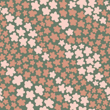 Pastel bej rengi, adaçayı yeşili, çiçek yaprakları yapraklar, ince yapraklar, şık yaz botanik doğa baskısı, çiçek açan, stilize yapraklar.