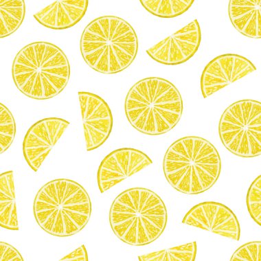 Sarı limon meyvesinin elle çizilmiş kusursuz çizimi. Suluboya narenciye ağacı doğa baskısı, renkli yaz vejetaryen bitkisi, olgun sulu bitki, tekstil ambalaj kağıdı duvar kağıdı için.