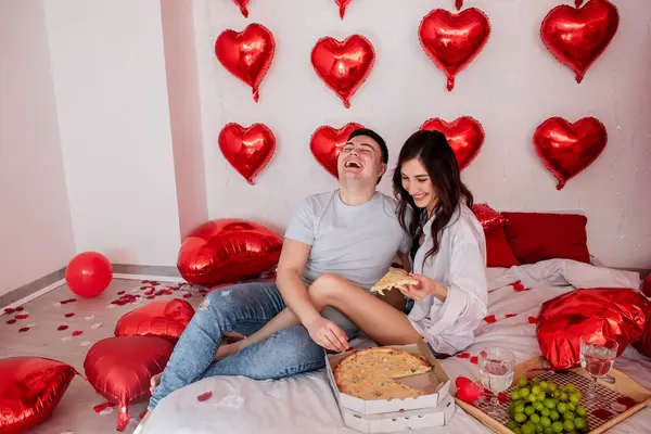 Alegrias Celebração Dia Dos Namorados Sem Problemas Tendência Combinar Fast — Fotografia de Stock