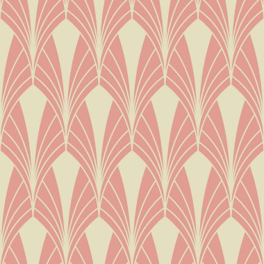 Klasik Art Deco Kusursuz Desen. Çizgi sanat geometrik altın şekiller. Modern süslemeler vektör illüstrasyonu. Kumaş, duvar kağıdı veya ambalaj için Gatsby zarif arkaplan