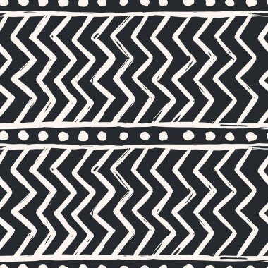 Soyut zarif çizgi fırça darbesi şekilleri ve çıplak renklerle çizgileri olan estetik çağdaş yazdırılabilir dikişsiz desen.