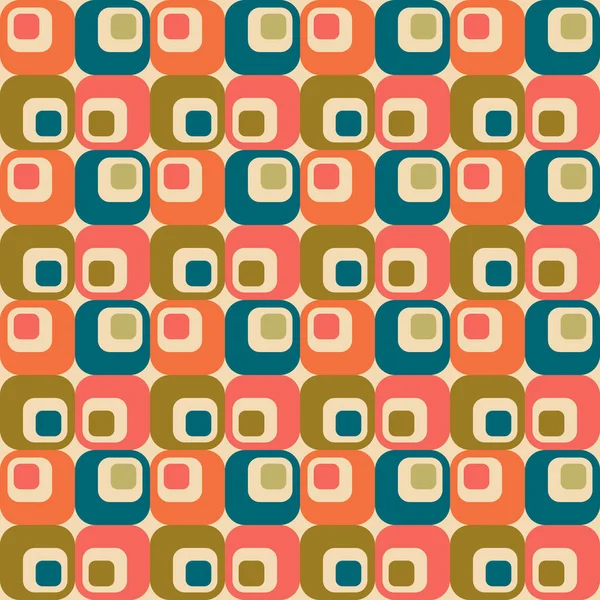 stock vector Aesthetic mid century printable seamless pattern with retro design. Decorative 50`s, 60's, 70's style Vintage modern background in minimalist mid century style for fabric, wallpaper or wrapping