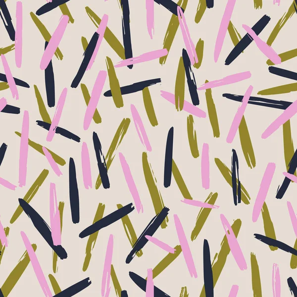 Motif Abstrait Contemporain Sans Couture Avec Des Formes Fleurs Dessinées — Image vectorielle
