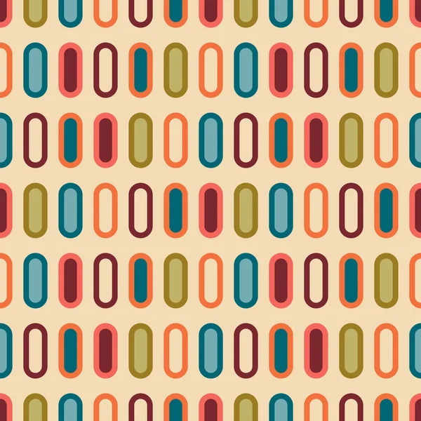 stock vector Aesthetic mid century printable seamless pattern with retro design. Decorative 50`s, 60's, 70's style Vintage modern background in minimalist mid century style for fabric, wallpaper or wrapping