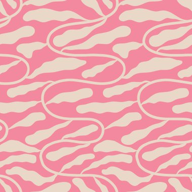 Estetik Çağdaş, basılabilir, modaya uygun, dikişsiz çiçekler. Dekoratif Hippi Saflığı 60 'lar, 70' ler tarzı vintage boho arka planı kumaş, duvar kağıdı ya da ambalaj için minimalist stil